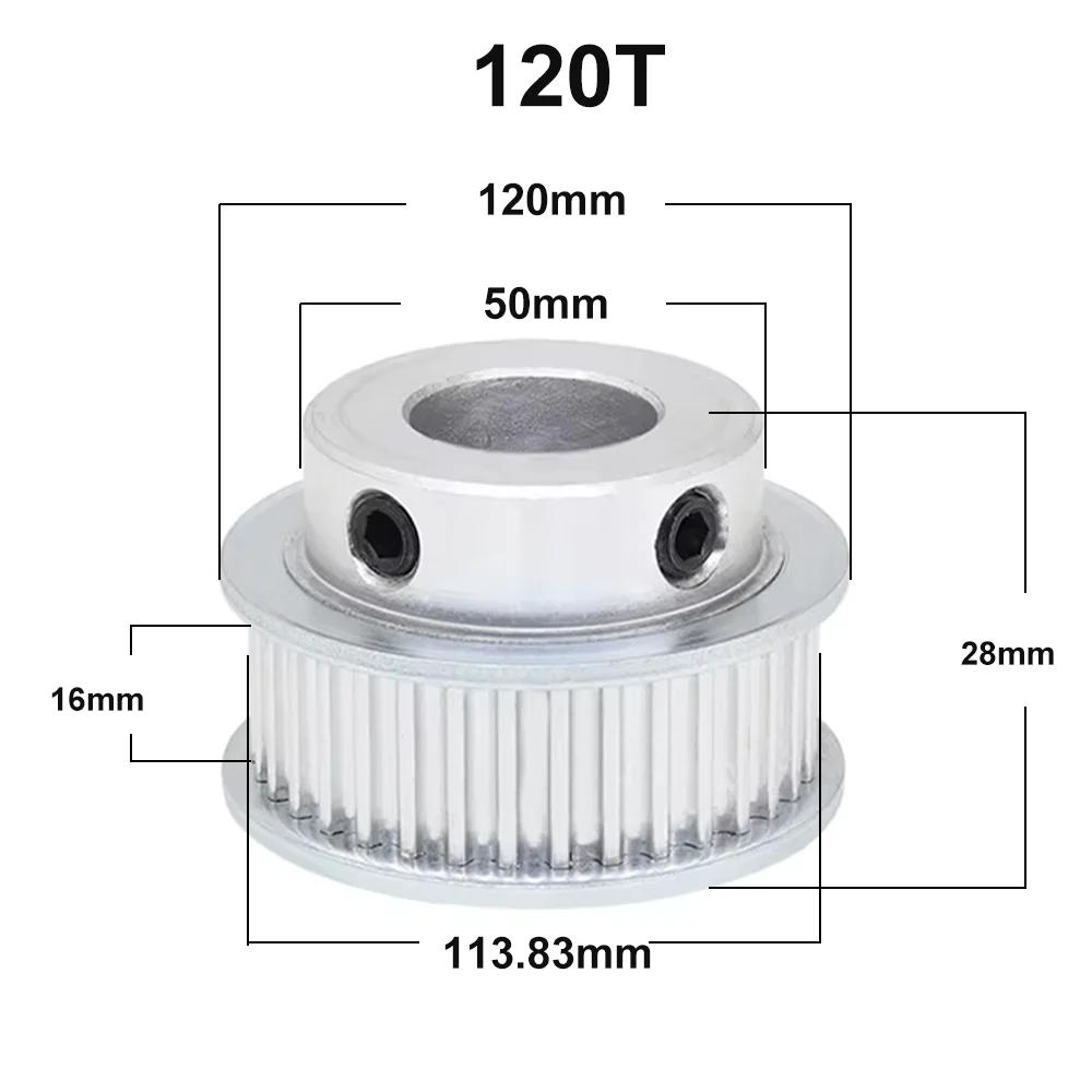 HTD3M Pulley 80T 90T 100T 120T 150T BF Type 3M 80teeth 90teeth 100teeth 120teeth 150teeth Synchronous Wheel HTD 3M Timing Pulley
