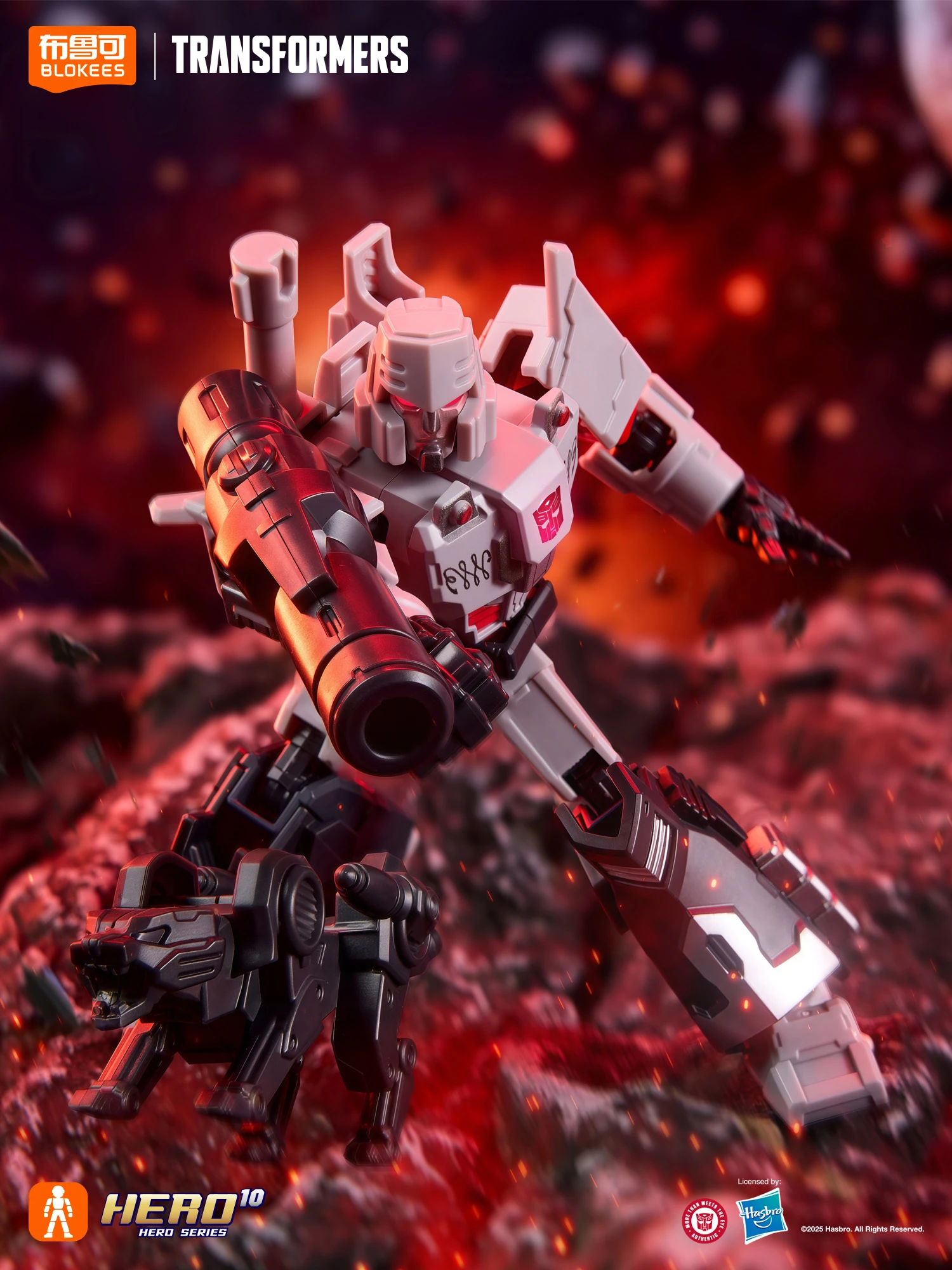 LED BLOKEES Transformers Optimus Prime Megatron Wheeljack Starscream Shockwave Viewfinder Action Figures Anime Model Toys Gifts