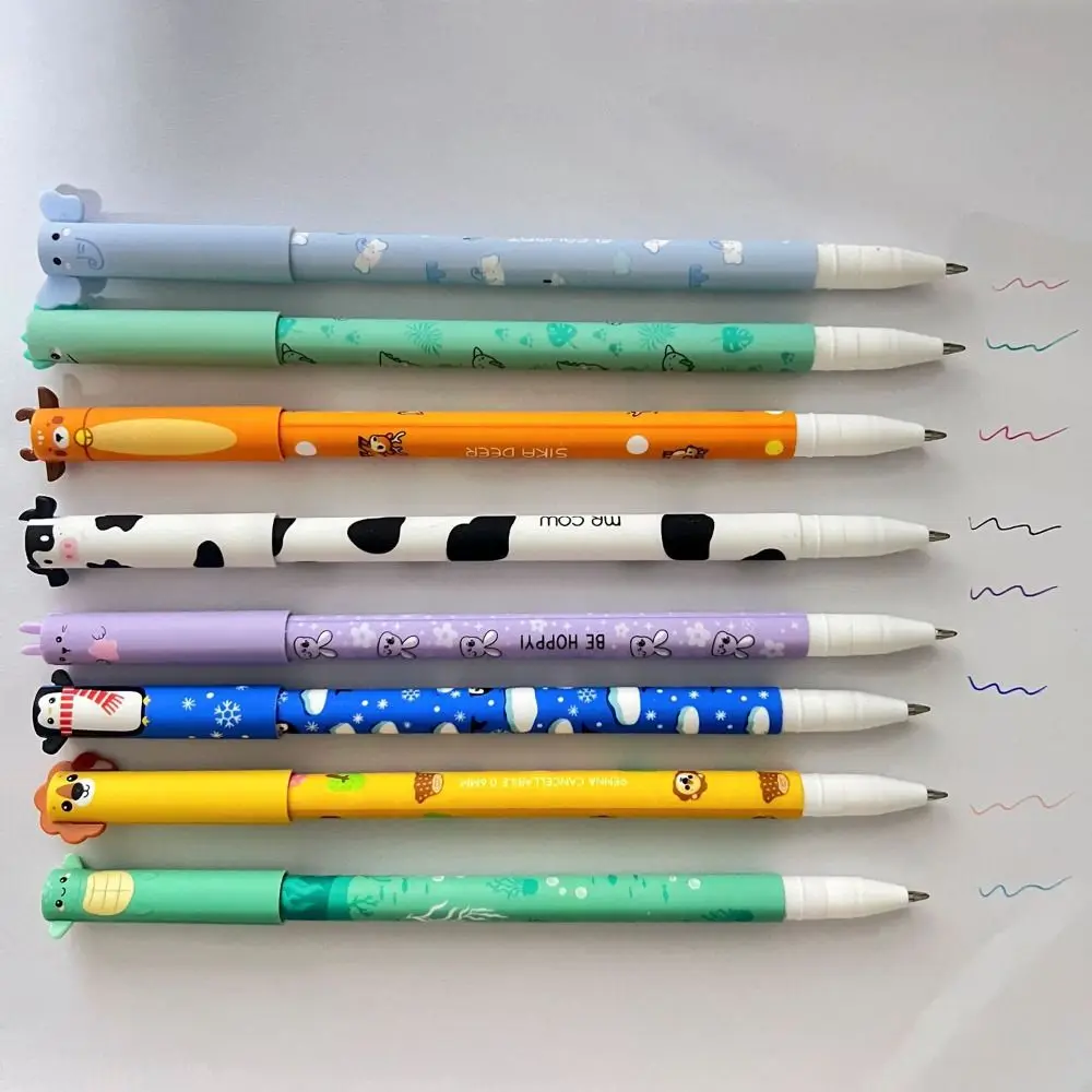 

Набор из 8 новых гелевых ручек серии «Животные», стираемые, с наконечником 0,5 мм, 8 цветов, для письма и маркировки