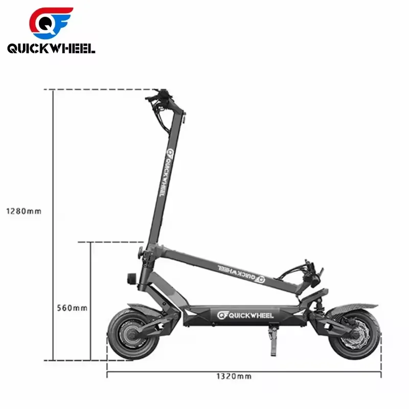 EU High Power Hot Sale Electric Scooter 3000W 52V 20AH Dual Motor Max Speed 70KMH Max Range90KM Foldable Electric Scooter