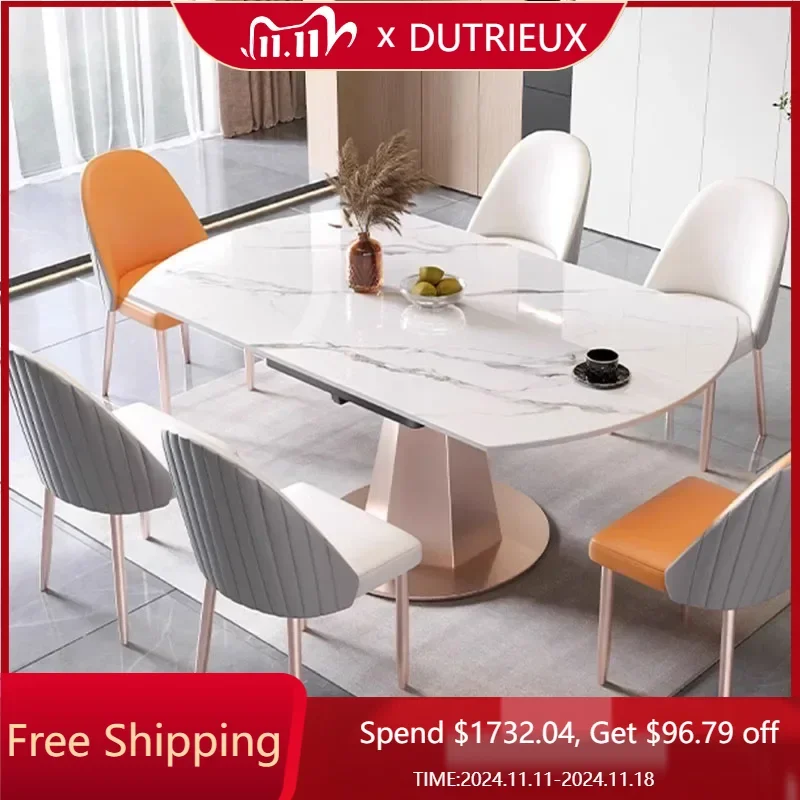 

Kitchen Modern Dining Table Designer Modern White Restaurant Dining Room Tables Space Saving Big Mesa Plegable Home Furniture