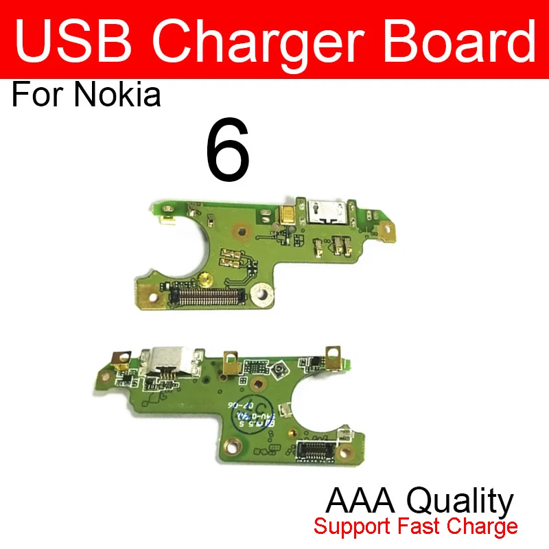 USB Charger Jack Dock Board For Nokia 5 5.1 5.1Plus X5 6 2017 6.1 6.1 Plus X6 Mic Charging USB Port Board Module Repair Parts