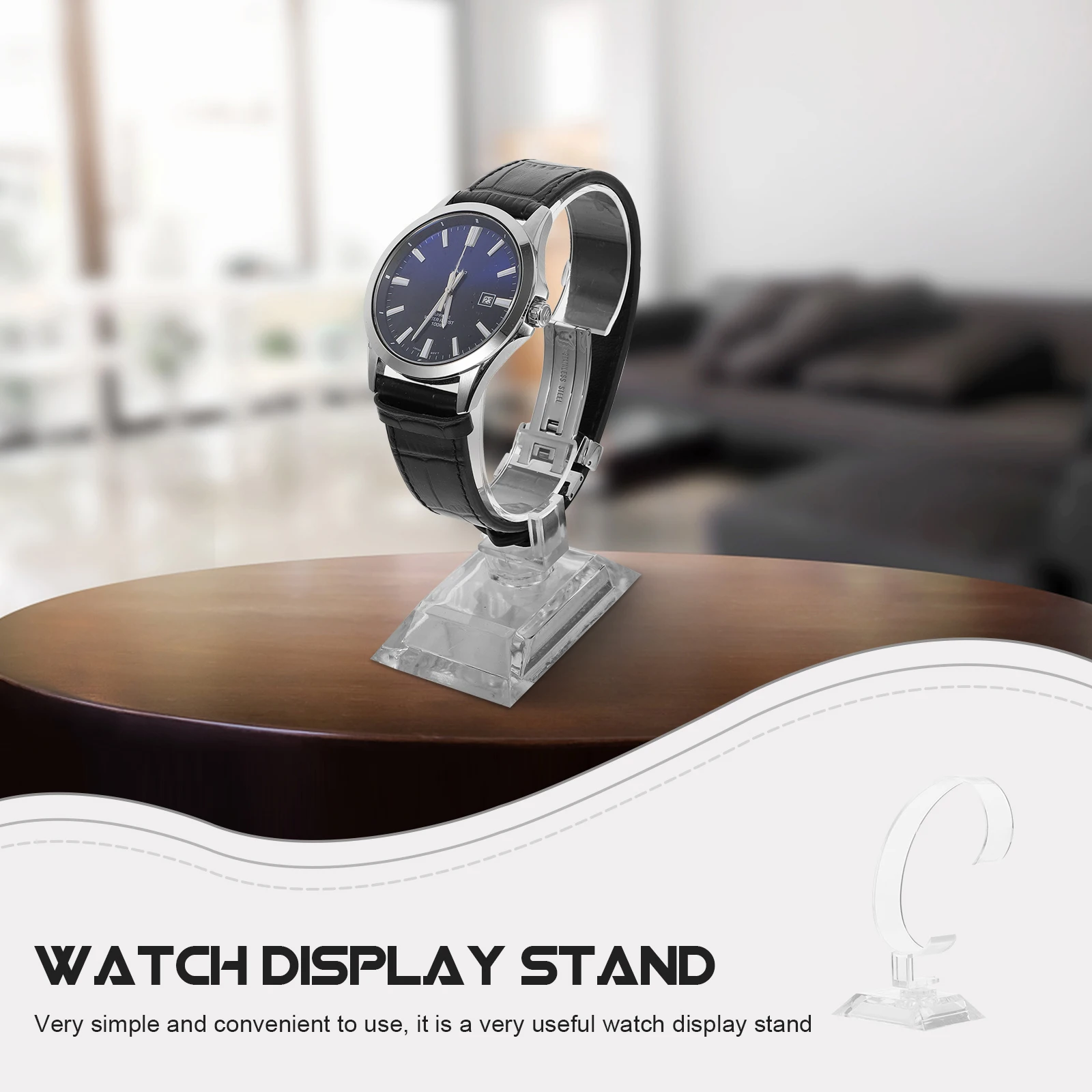 

ABS 8Pcs Watch Display Stand Jewelry Display Holder Bracelet Display Rack Watch Holder Watch Rack Storage Organizer