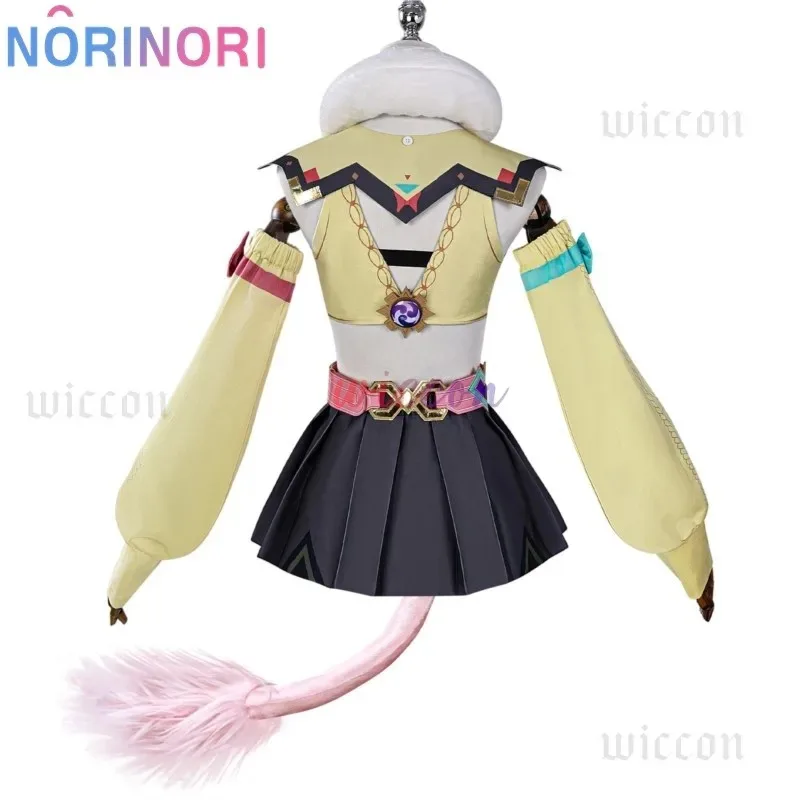 Varesa Cosplay Game Genshin Impact Varesa Cosplay Wig Horn Accessory Uniform New Dress Suit Anime Shoes Carnival Party Outfit