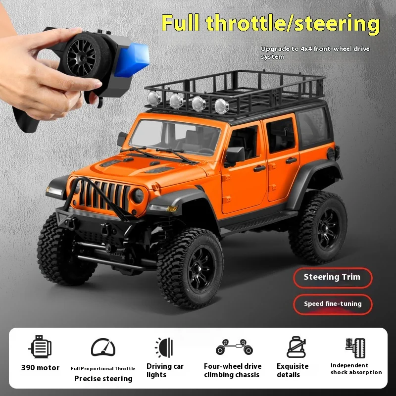 1:12 MN128 نسبة كاملة 4WD RC الزاحف RTR 2.4 جيجا هرتز على الطرق الوعرة روك عربات التي تجرها الدواب هيكل معدني هواية نموذج هدية