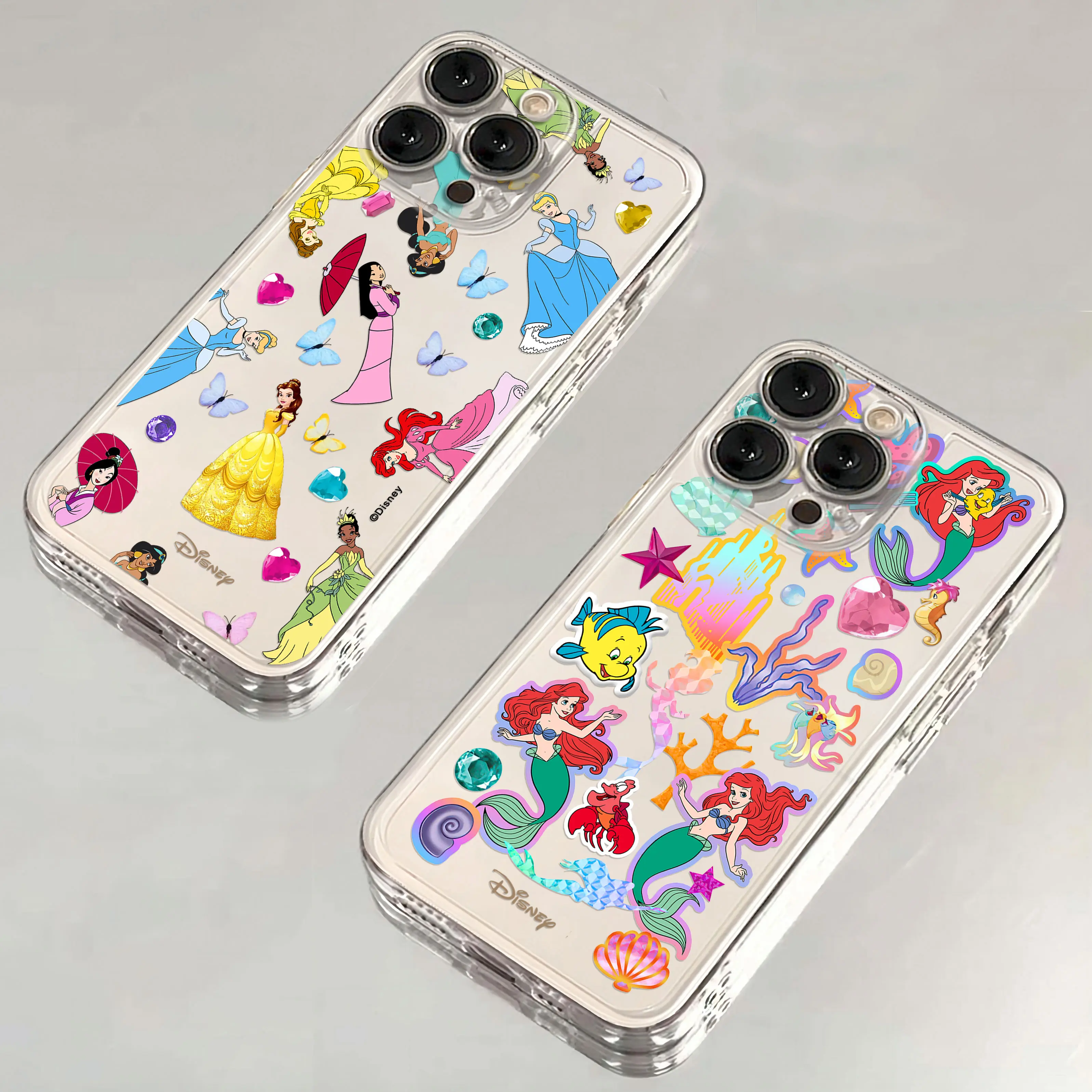 

Ariel Jasmine Tiana Belle Snow White Phone Case For iPhone 16 15 14 13 12 11 Mini Pro Max X XR XSMax 7 8 Plus SE20 Cover