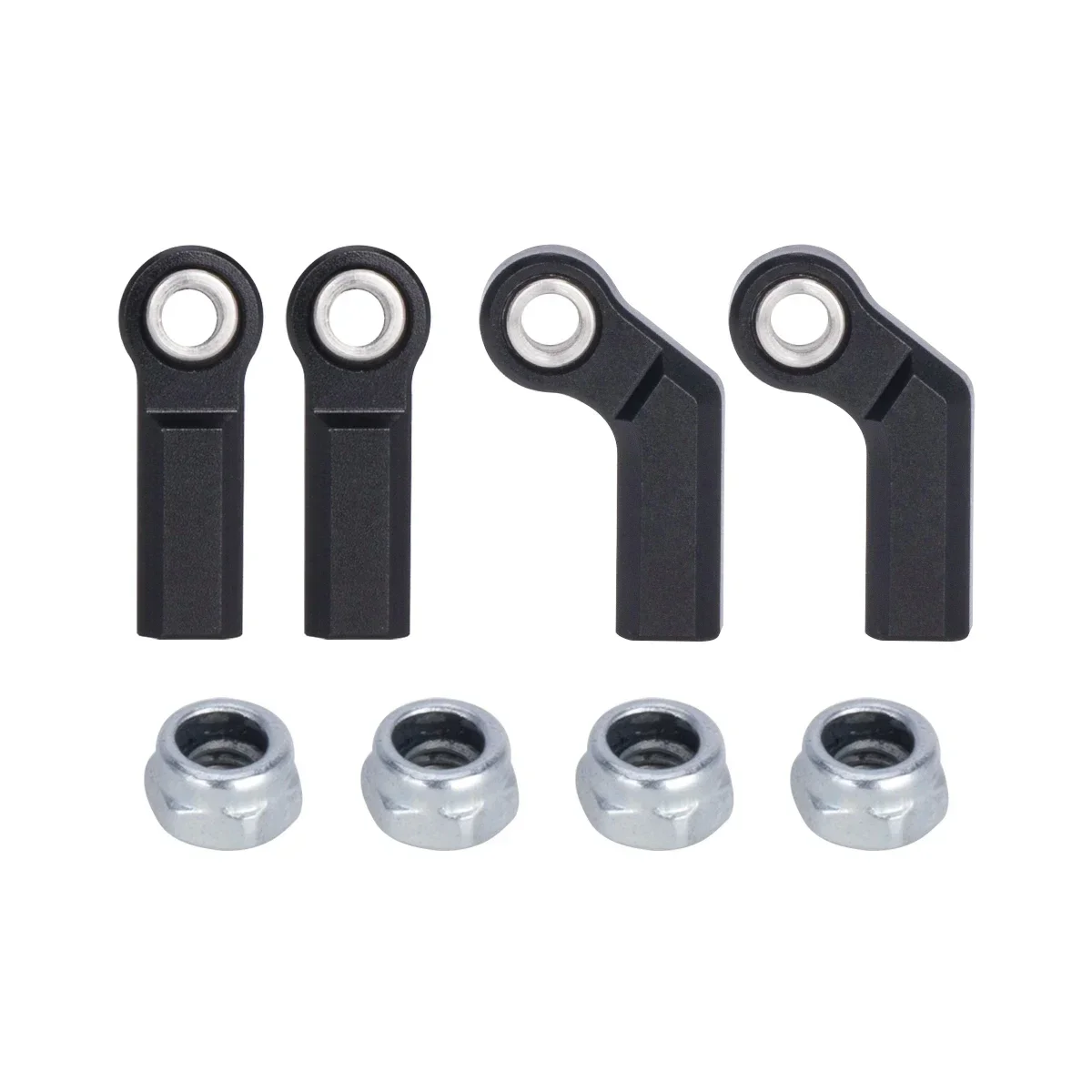 4Pcs M4 Metal Ball Head Holder Bend Straight Rod End for 1/10 RC Crawler Car Axial SCX10 TRX4 Capra VS4-10 Wraith
