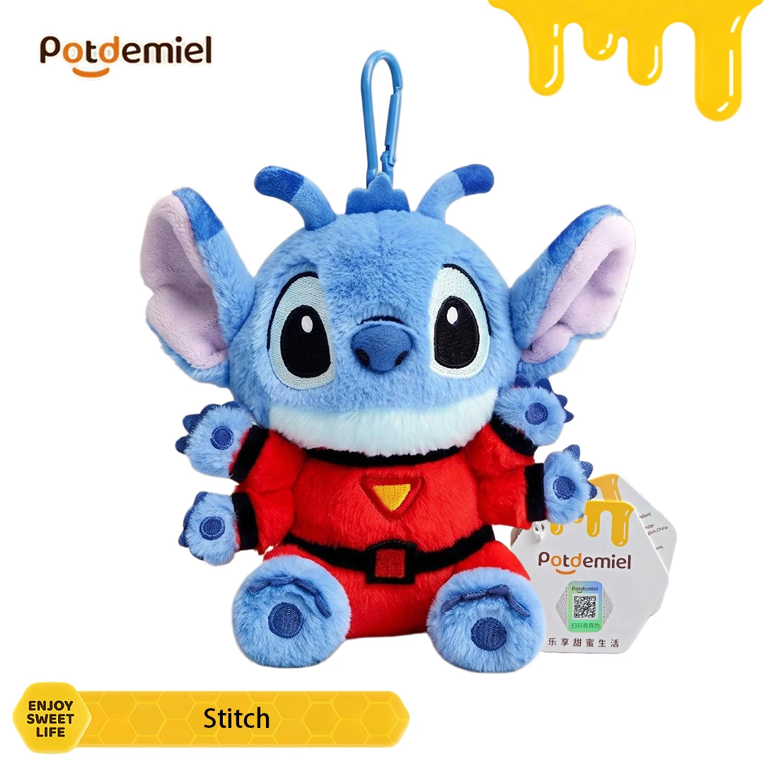 Potdemiel Disney Lilo & Stitch: Figura Coleccionable de Peluche Miniatura, Adorno para Teléfono, Colgante para Bolso, Muñeco de Recuerdo, Regalo