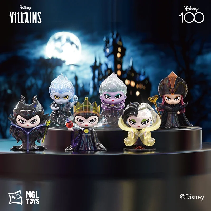

Authentic Villains Crystal Blind Box Collectible Anime Figures 100th Anniversary Style Decor Birthday Gift For Fans