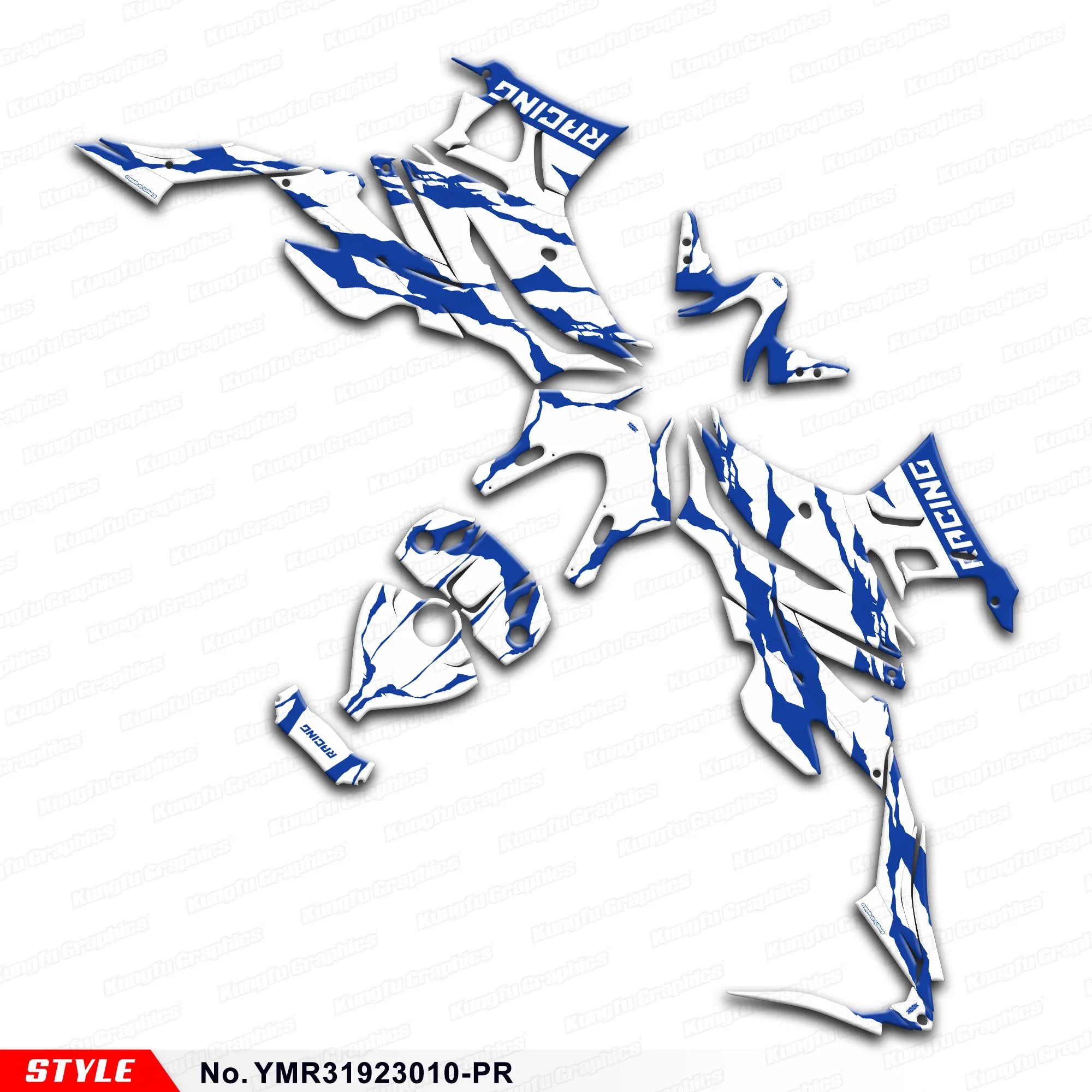 

Комплект графических наклеек JY RACING для Yamaha YZF-R3 2019 2020 2021 2022 2023, YMR31923010-PR