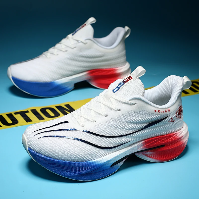 

Men's sports shoes, lightweight carbon plate racing running shoes, winter shock absorption, anti slip, wear-resistant, breathabl