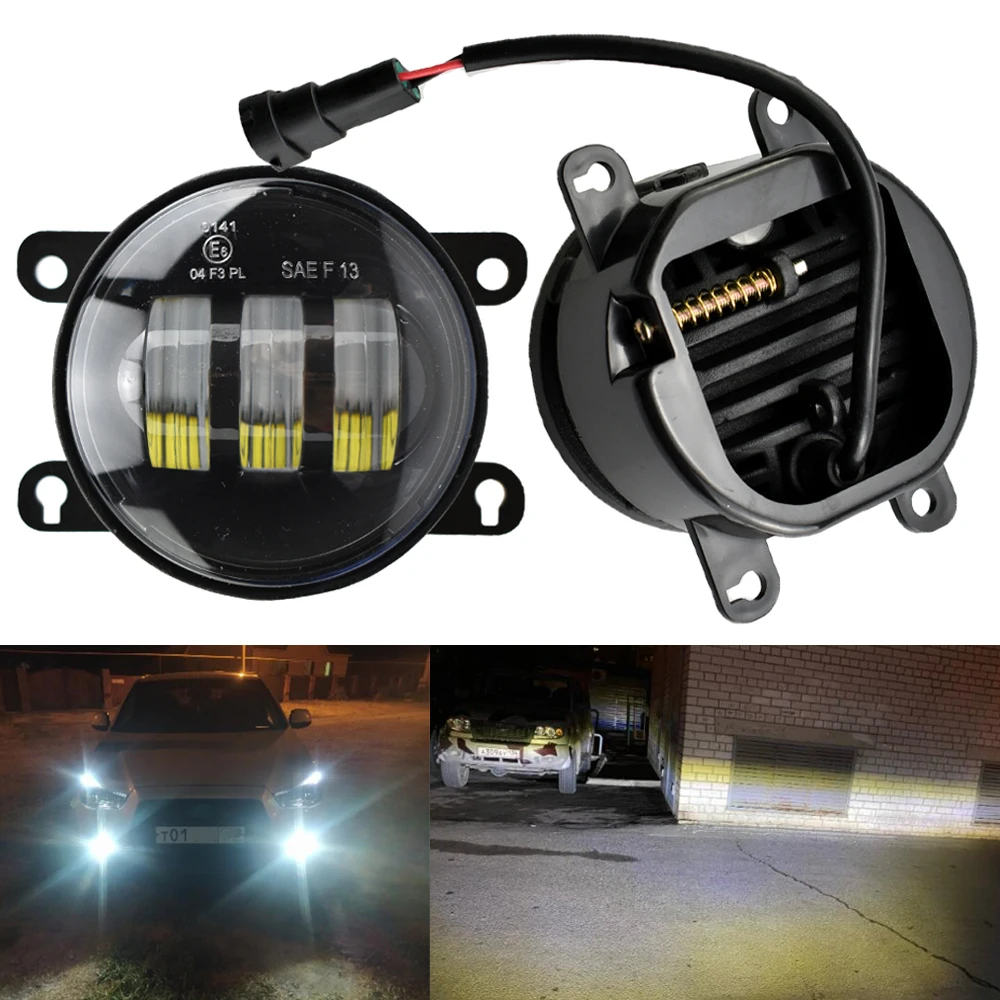 Car H11 LED Fog Light For Renault Clio Duster Megane Kwid Twingo Lodgy Trafic Scenic Kadjar Front Bumper Fog Lamp DRL 12V