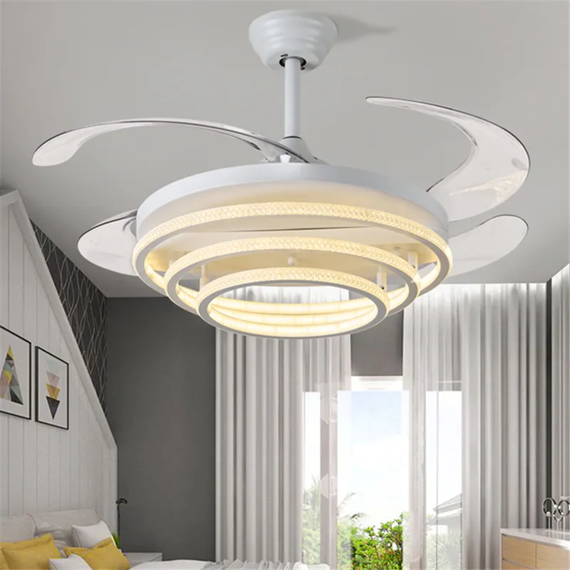 ULANI Ceiling Fan Light Modern Living Room Invisible  Fan Light Fashionable And Simple Restaurant Bedroom