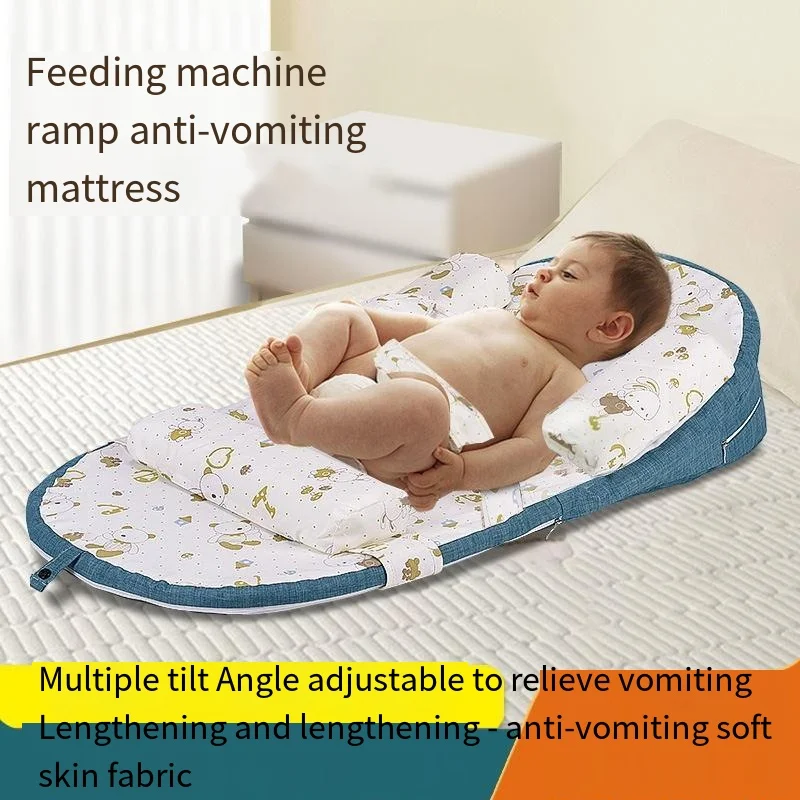 

Baby Slope Pad Newborn Pillow Spine Care Adjustable Breastfeeding Pillow Feeding Bed Middle Bed