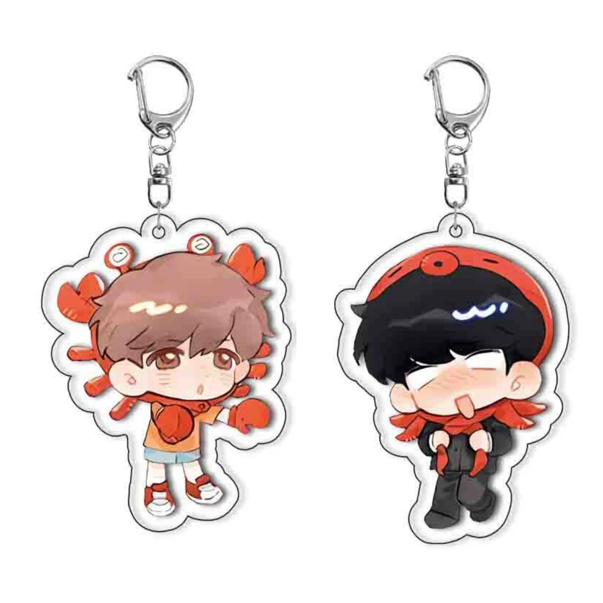 Anime Go For It, Nakamura-kun Acrylic Keychain Okuto Nakamura Aiki Hirose Cute Character Keyring Bag Charm Fans Collectible Gift image 4