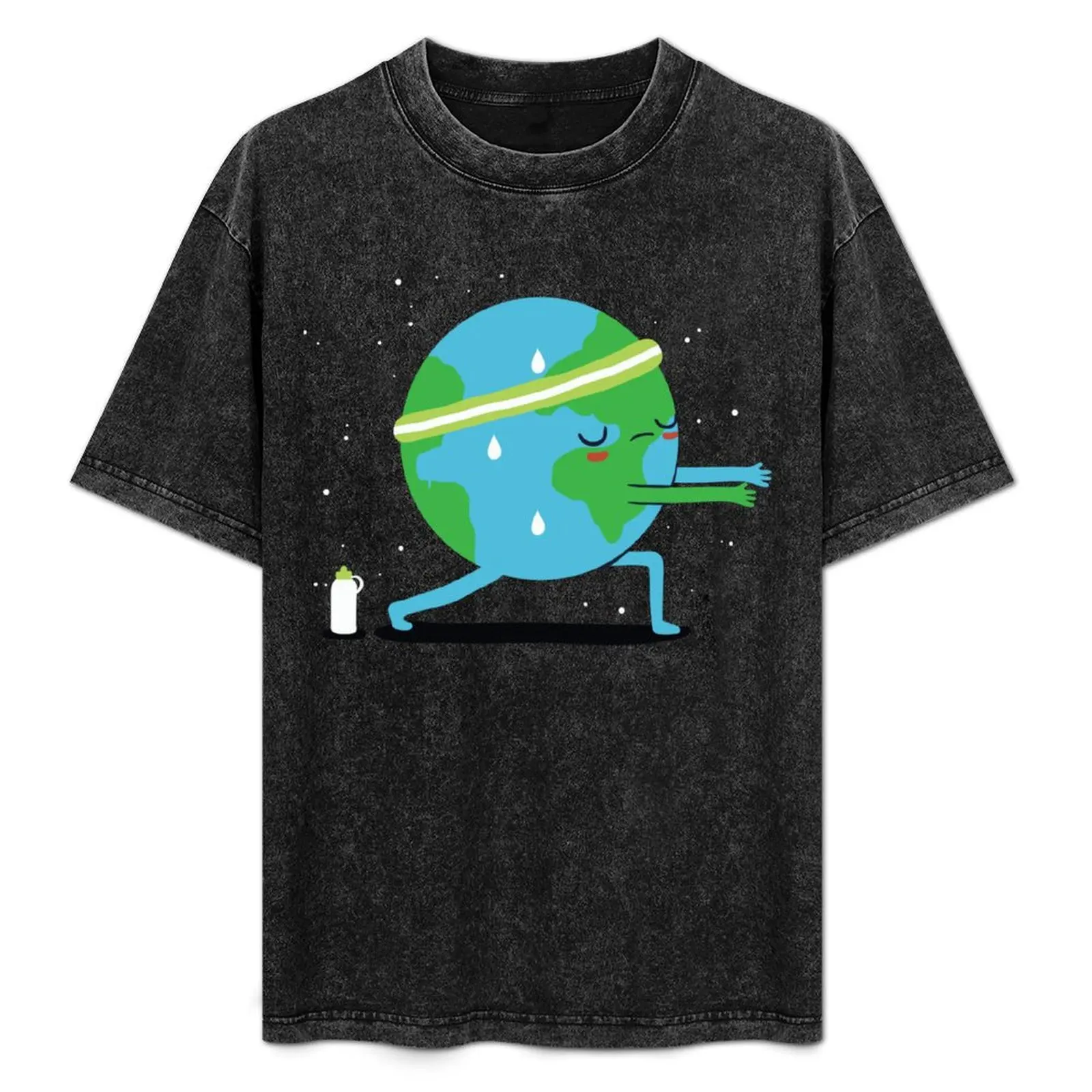 Global Warming Up T-Shirt Casual Graphic Print Tee