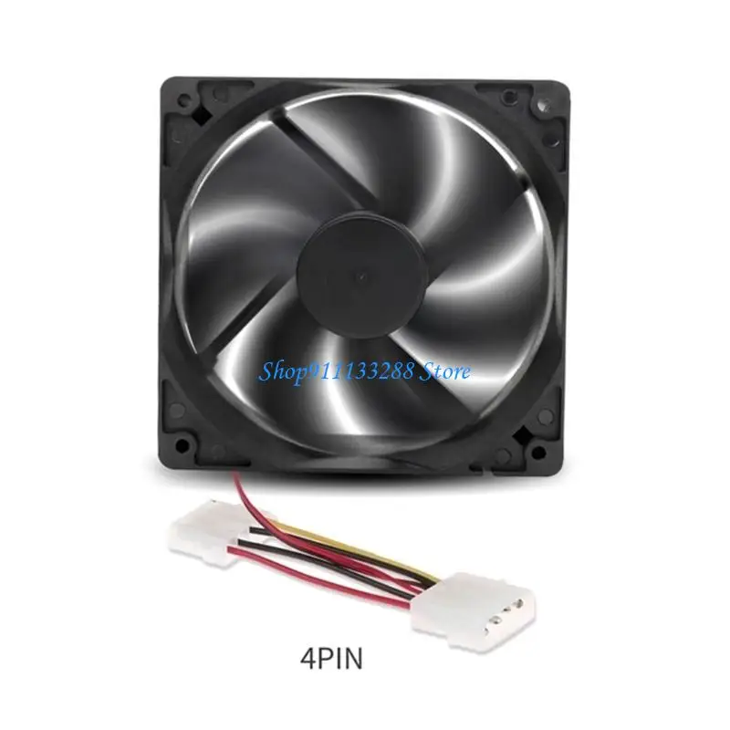 G88D 4Pin 3Pin 120mm Case Fan Quiet 12cm Cooling Fan Silent Computer CPU Cooler Fan 12V Brushless Cooler