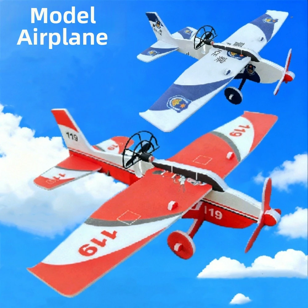 High Quality 3 Styles Hand Launch Throwing Glider EVA 30*33.5*9.5cm Electric Foam Glider Airplane Toy