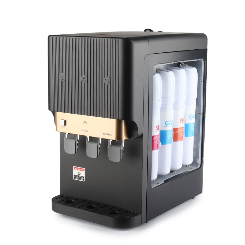 

Home Office Desktop Water Purifier Cooler Hot, Cold And Normal Water For UF System Or RO System With Multifunctional Use