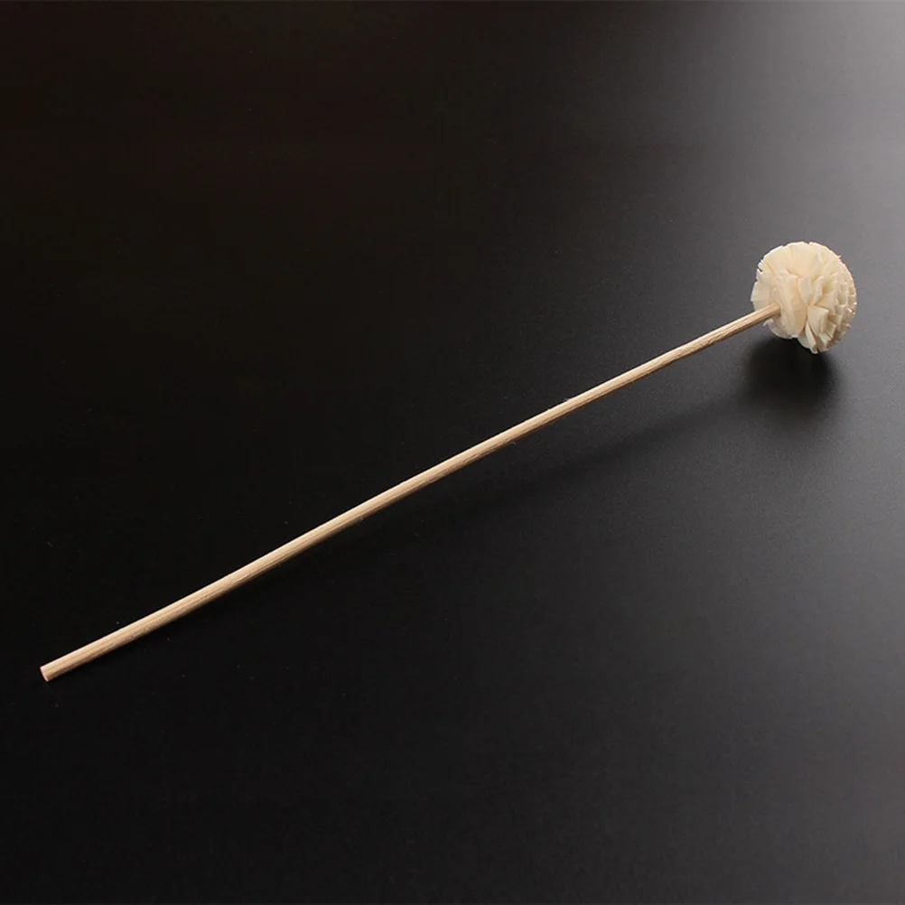 

10pcs Simulated Flower Aroma Diffuser Sticks Essential Oil Fireless Wooden Wick Decorative Home Office Bedroom Wedding Air