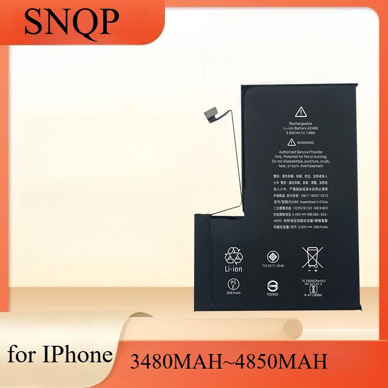 

4850mAh High Capacity run diagnostics Battery for IPhone 14/15 Pro/Plus Extended Life Li-ion Power Cell with Fast Charging