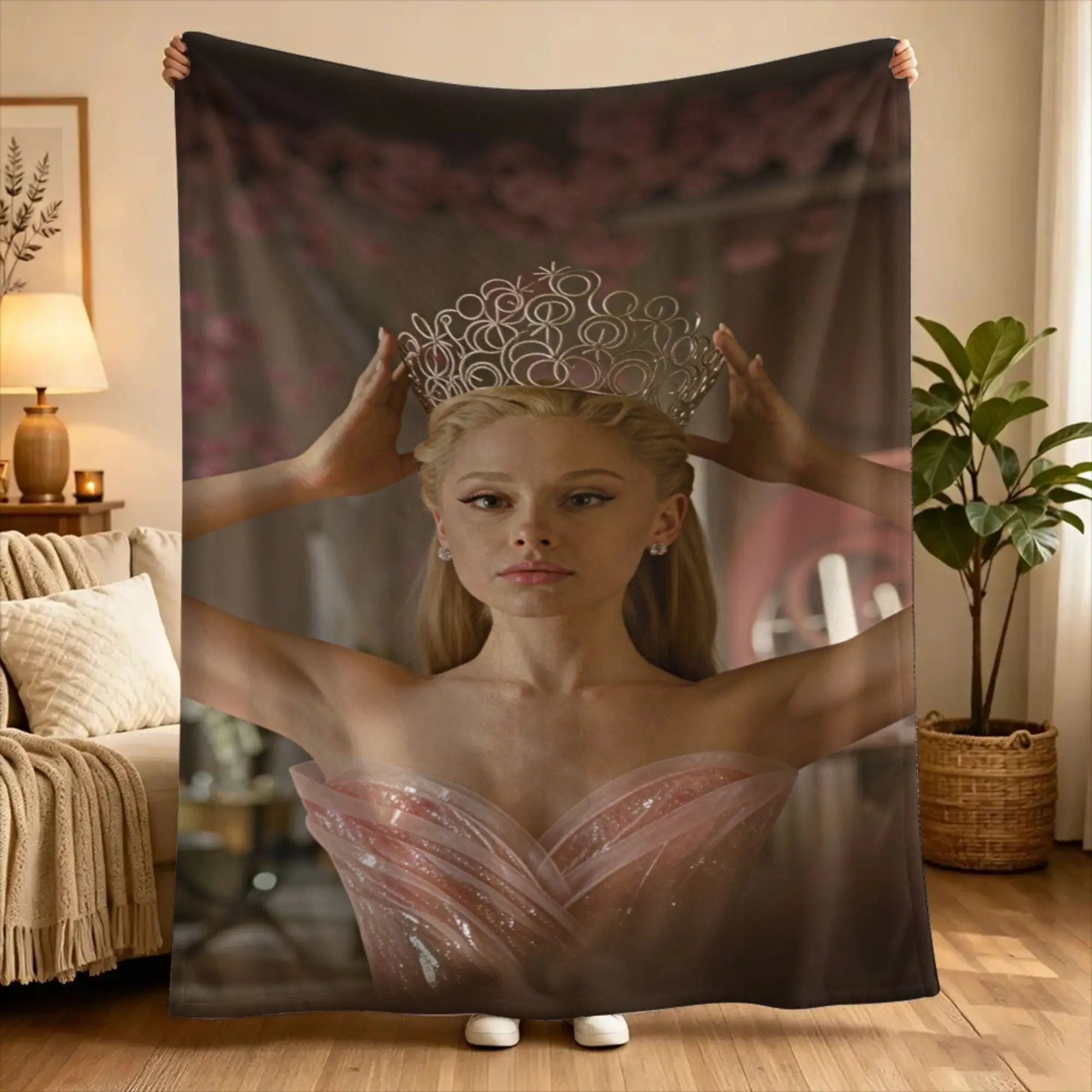 Ariana Grande Blanket  Soft Pattern Plush Bedding Throws For Living Room Airplane Travel Flannel Bedspread Bed Cover