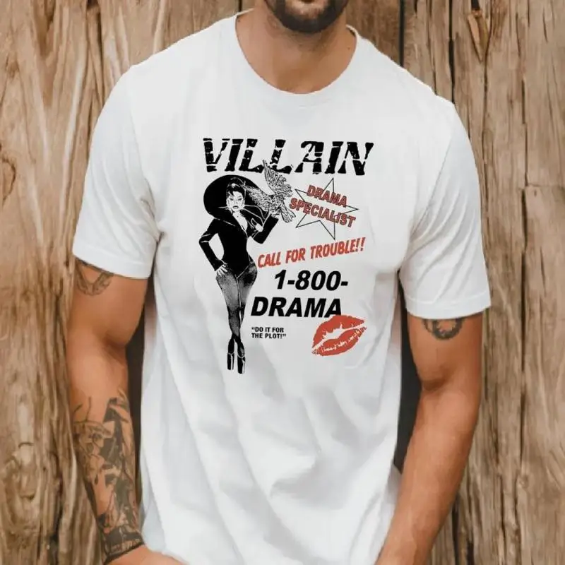 تي شيرت متخصص للدراما الشرير دعوة للمتاعب 1 800 Do It The Plot #1