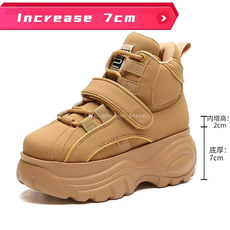 Damen-Sportschuhe, Damen-Sneaker, Plateau-Stiefel mit hohem Absatz, Schuhe mit erhöhter Höhe, Damenschuhe im Angebot, Zapatillas De Mujer