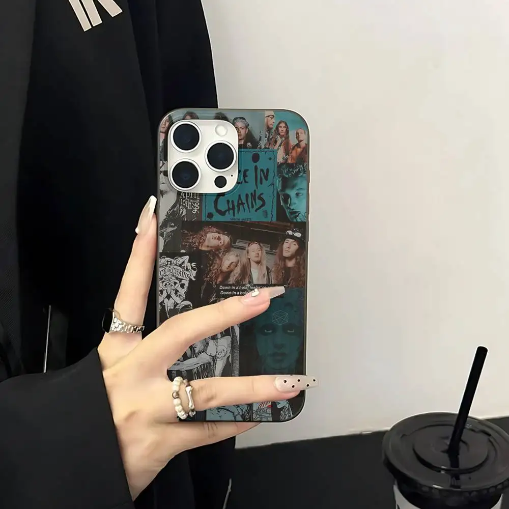 الفرقة أليس في سلاسل جراب هاتف آيفون 16 15 17 برو 11 12 13 14 برو ماكس زائد لينة تموج غطاء سيليكون قذيفة