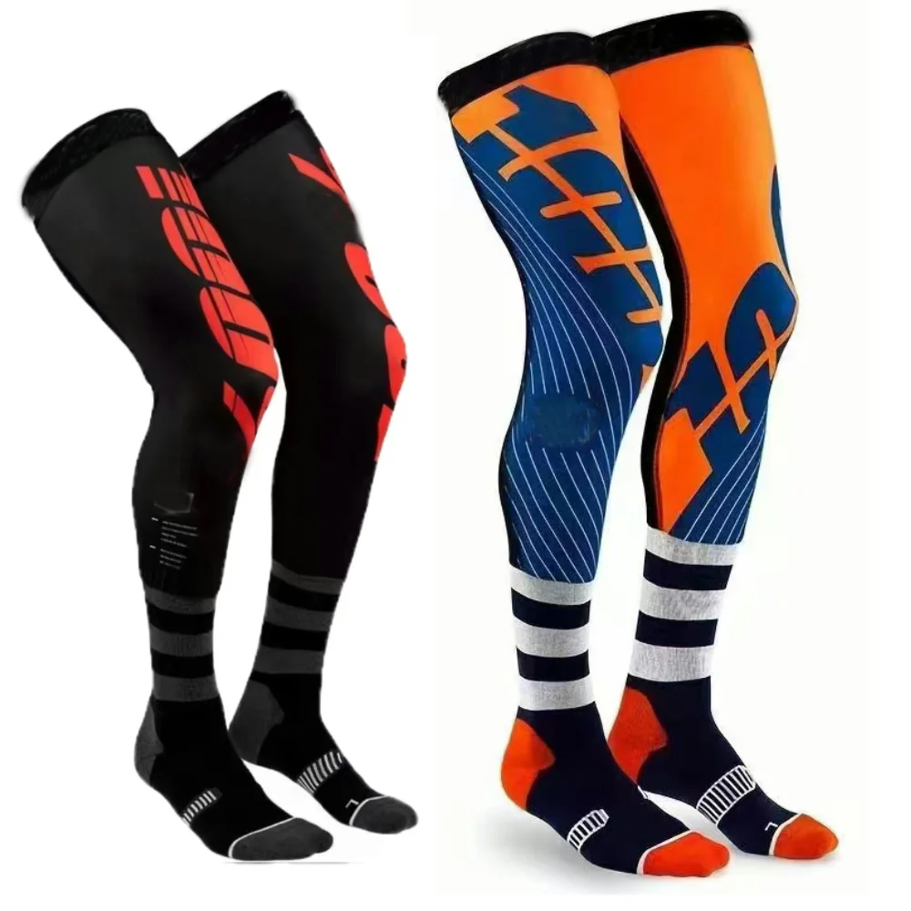 2024 new model 2 colour 100 MTB MX Knee Brace - New Long Socks for Mountain Bike Riding to Protect the Thigh