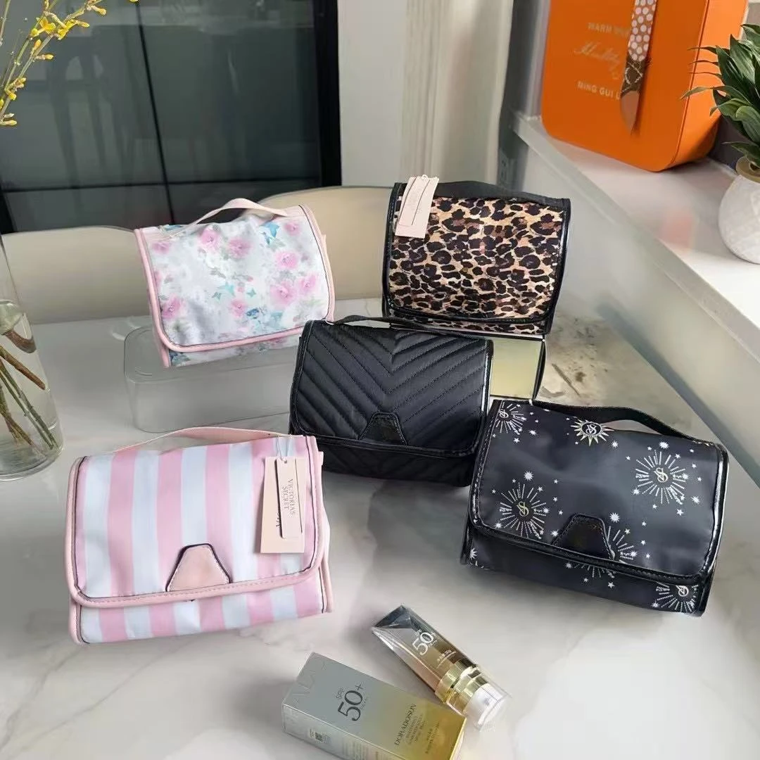 

Large Makeup Bag for Women Travel, Double Zipper Cosmetic Organizer, Waterproof Toiletry Pouch for Brushes & Accessories