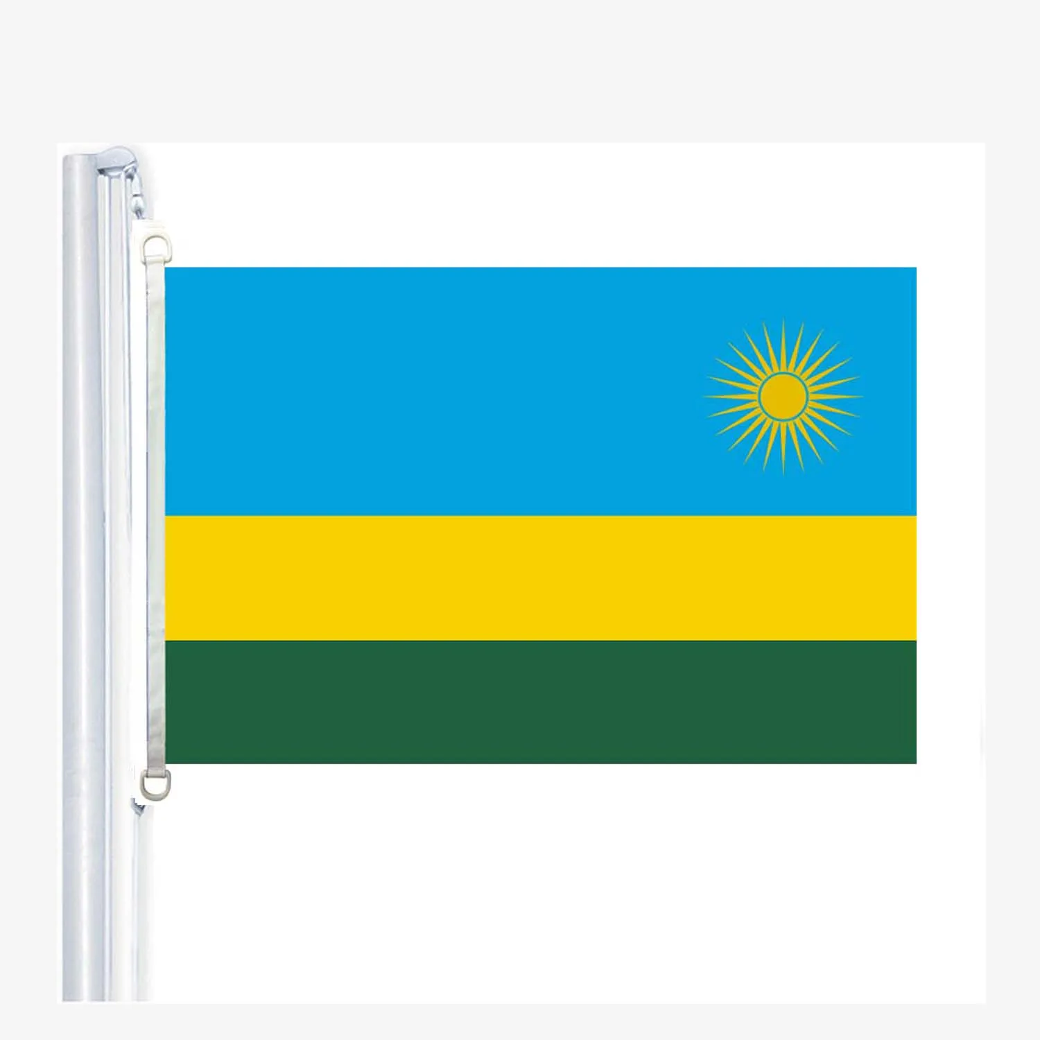 

Rwanda flag,90*150CM ,100% polyester, banner,Digital Printing