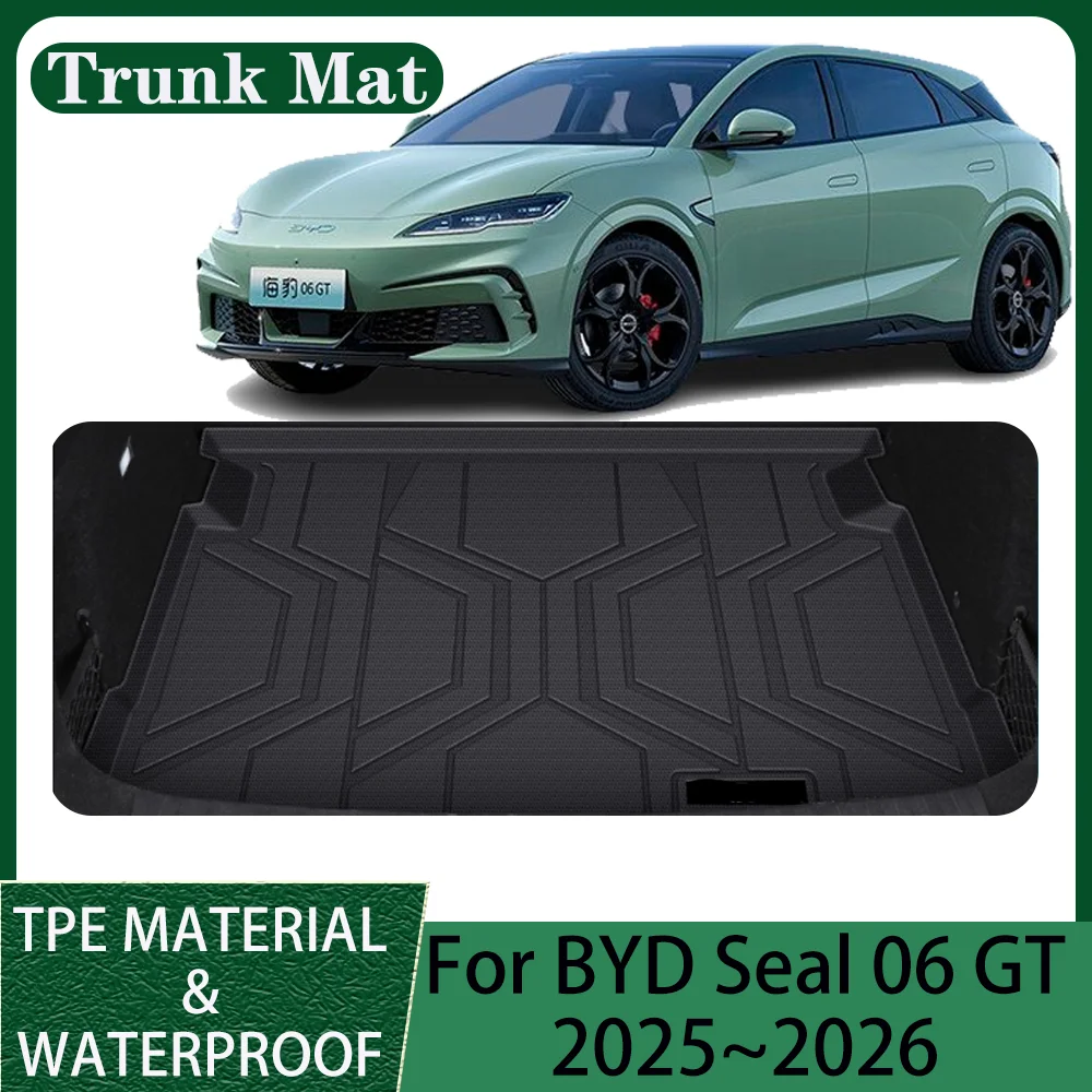 

For BYD Seal 06 GT 2025~2026 Car Waterproof TPE Trunk Mat Anti-Scratch、Tray、Protect、Interior Accessories