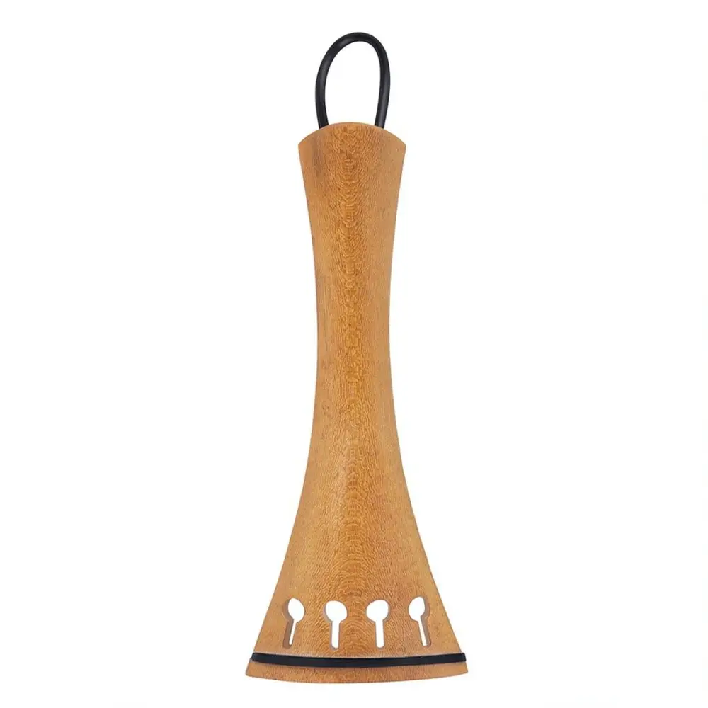 Jujube Wood Violin Tailpiece Set For 4 4 Size Instruments Tailgut Replacement Part Musical Accessory For String Repair