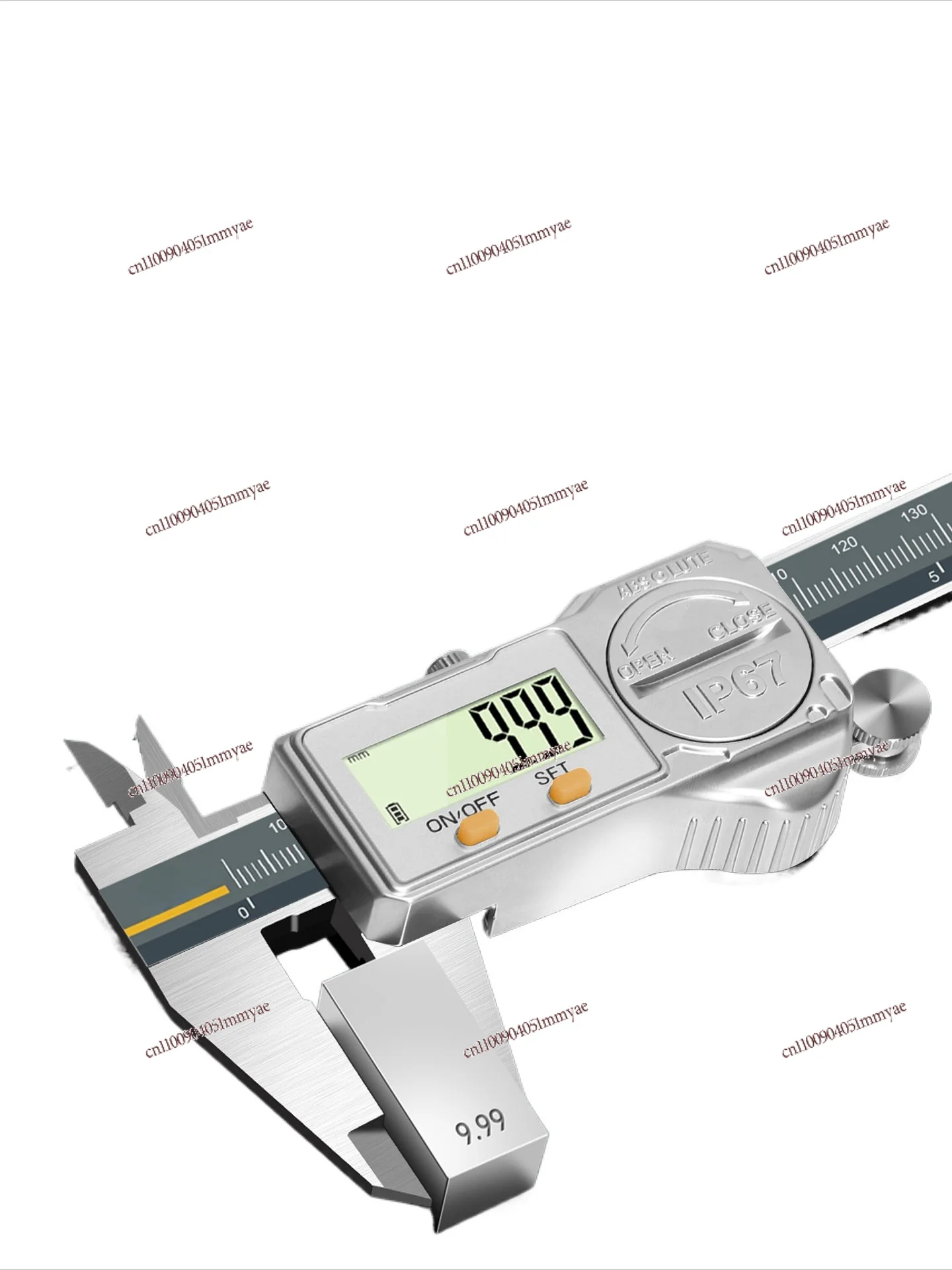 Waterproof and Oil-proof IP67 Electronic Digital Display Vernier Caliper Stainless Steel High-precision Industrial-grade