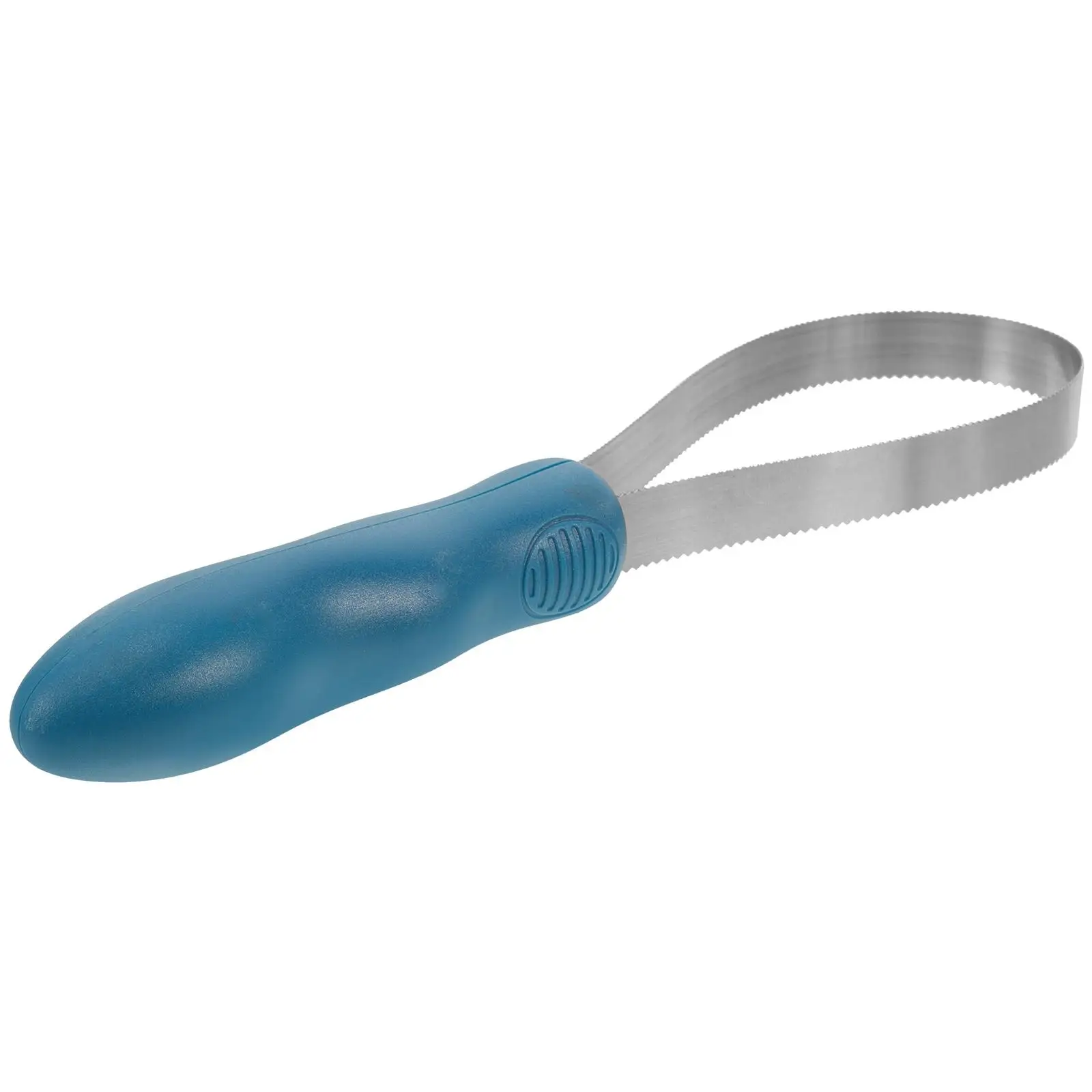 Horse Grooming Brush Blue Cleaning Comb Massage Scraper Cattle Tool Serrated Blade Stainless Steel Shedding