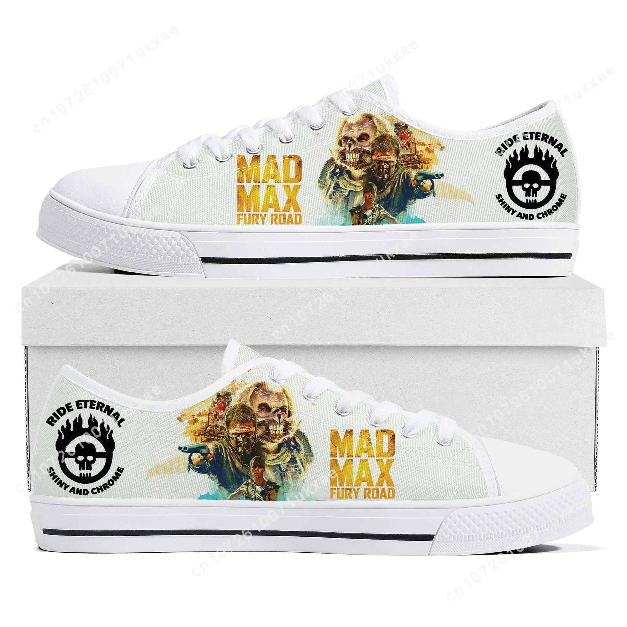 Mad Max Fury Road Low Top Sneakers Mens Womens Teenager High Quality Tom Hardy Canvas Sneaker couple Casual Shoes Custom Shoe