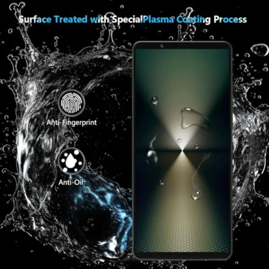 Confezione da 3 + 2 pezzi in vetro temperato per Sony Xperia 1 VI 2024 protezione schermo con protezione per obiettivo fotocamera 9H Hardn HD custodia in pellicola trasparente Frien