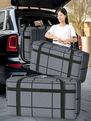 1pcs Large Capacity and Super Load-bearing Black Composite Material Storage Bag, Dustproof and Moisture-proof with Zipper