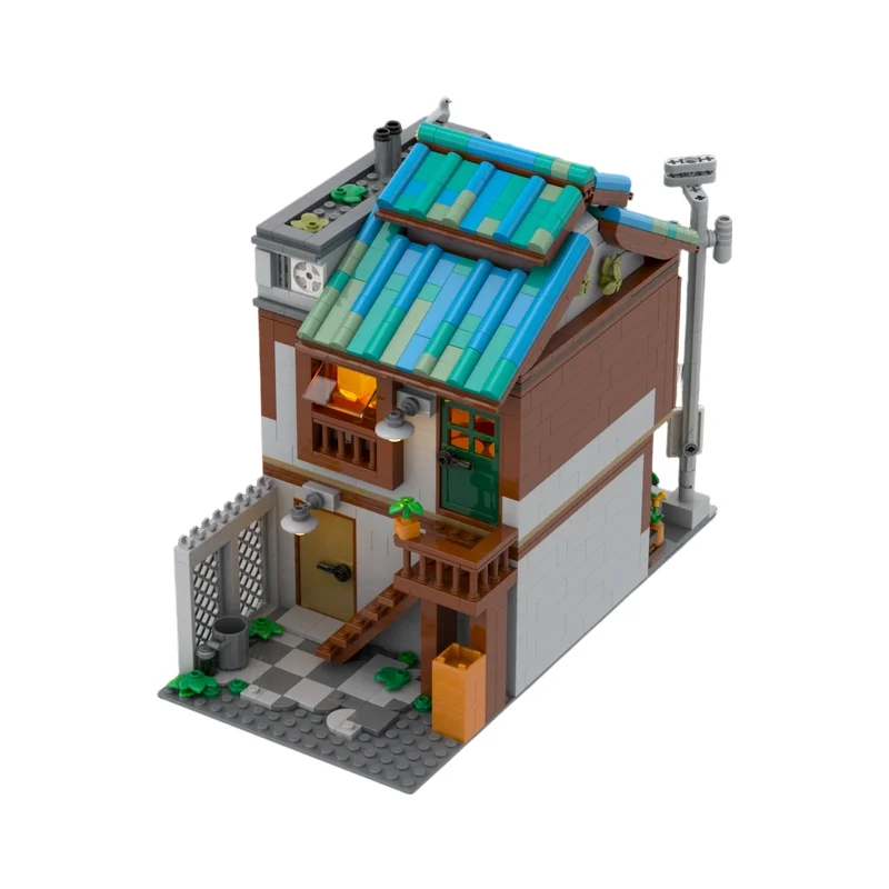 

Конструктор The Sunflower Shop MOC, креативная модель цветочного магазина для взрослых коллекционеров и домашнего декора