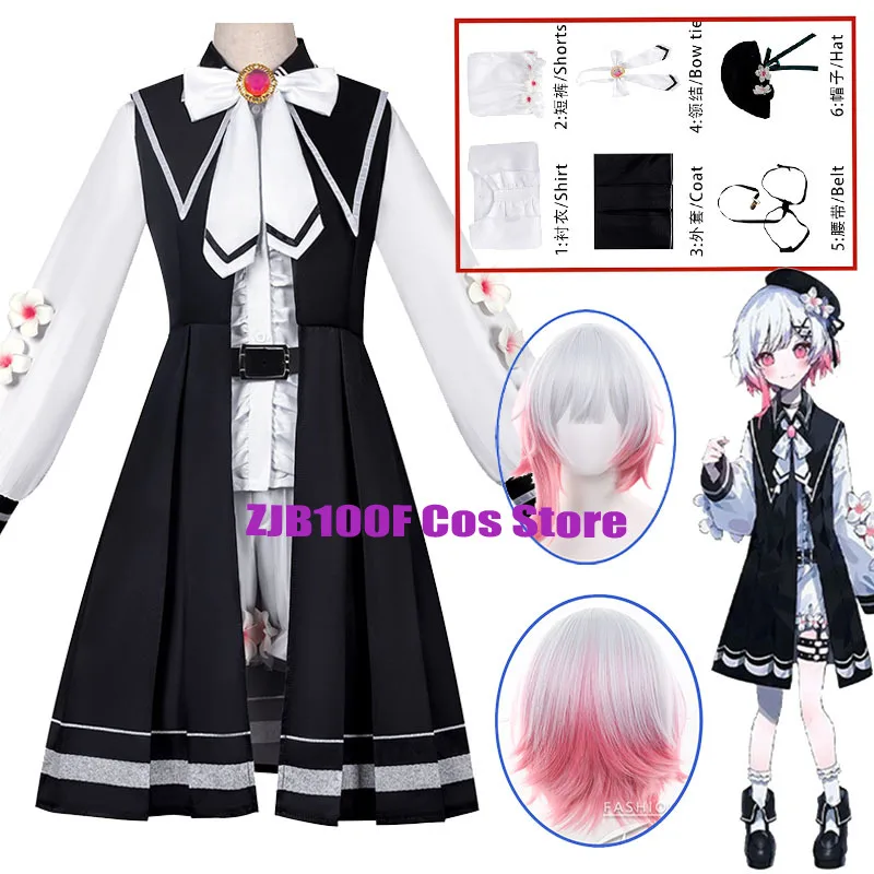 

Sakuraba Ema Cosplay Game Magical Girl Witch Trial Costume Sakuraba Ema JK Uniform Halloween Party Role Play Outfit for Woman