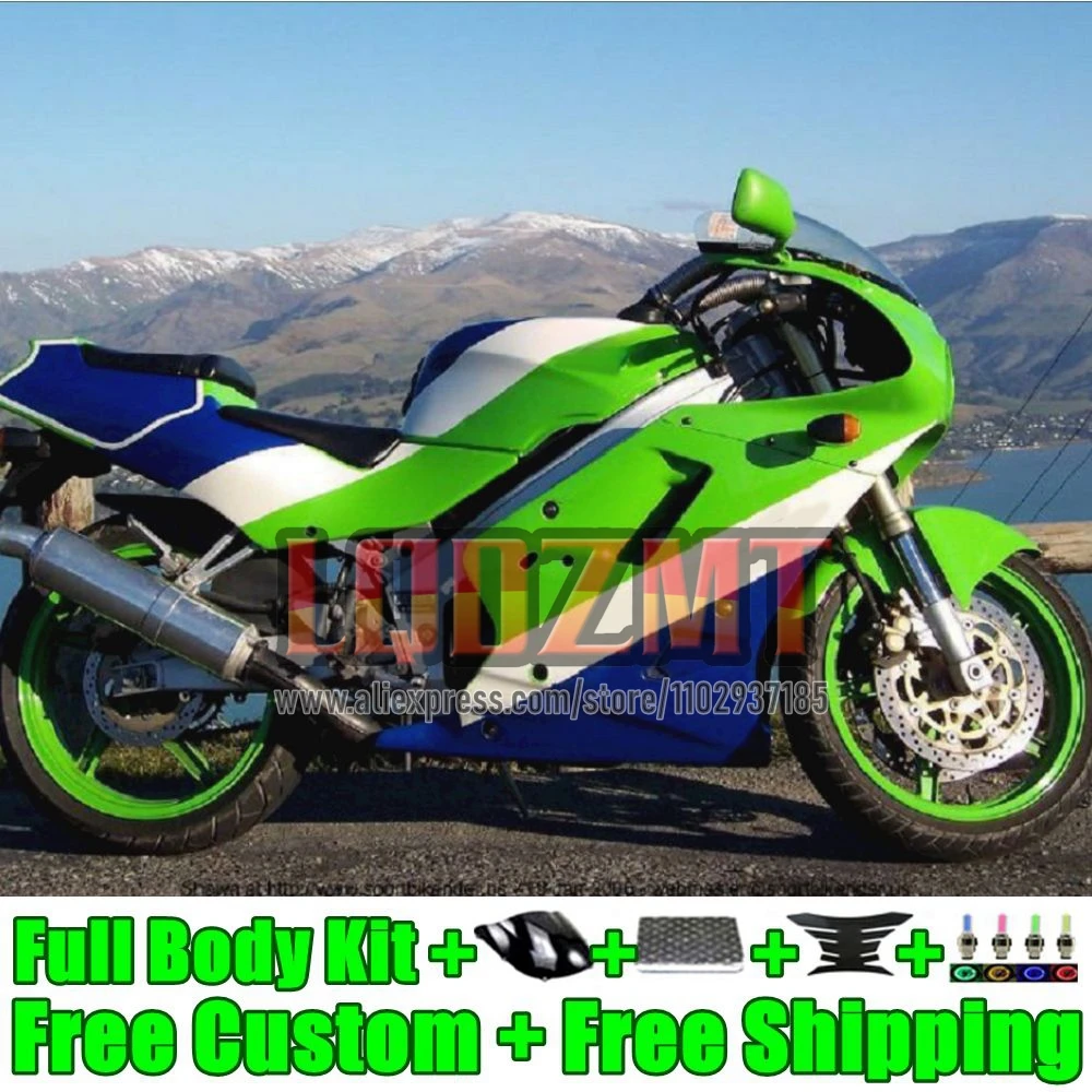 Factory Green Frame Kit For KAWASAKI NINJA ZXR-250 ZX2R ZXR 250 C ZX-2R ZX 2R R250 68No.0 ZXR250 1989 1990 ZX-R250 89 90 Fairing