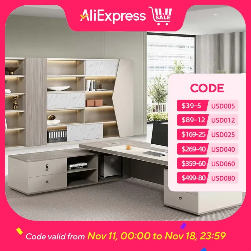 

Компьютерный офисный стол для хранения, большой бытовой угловой игровой офисный стол, кабинет, кофейные ящики, мебель Escritorio Oficina