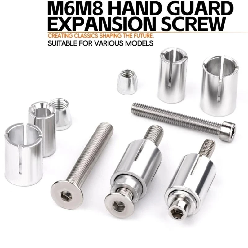 

87HE Antirust Expansion Bolts For Motorcycle Mirror Providing Enhances Stability 2pcs