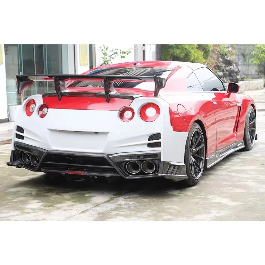 Top Secret Carbon Fiber Rear Wing Spoiler for  GTR R35 2008-2019 R35 Body Kit Auto Parts