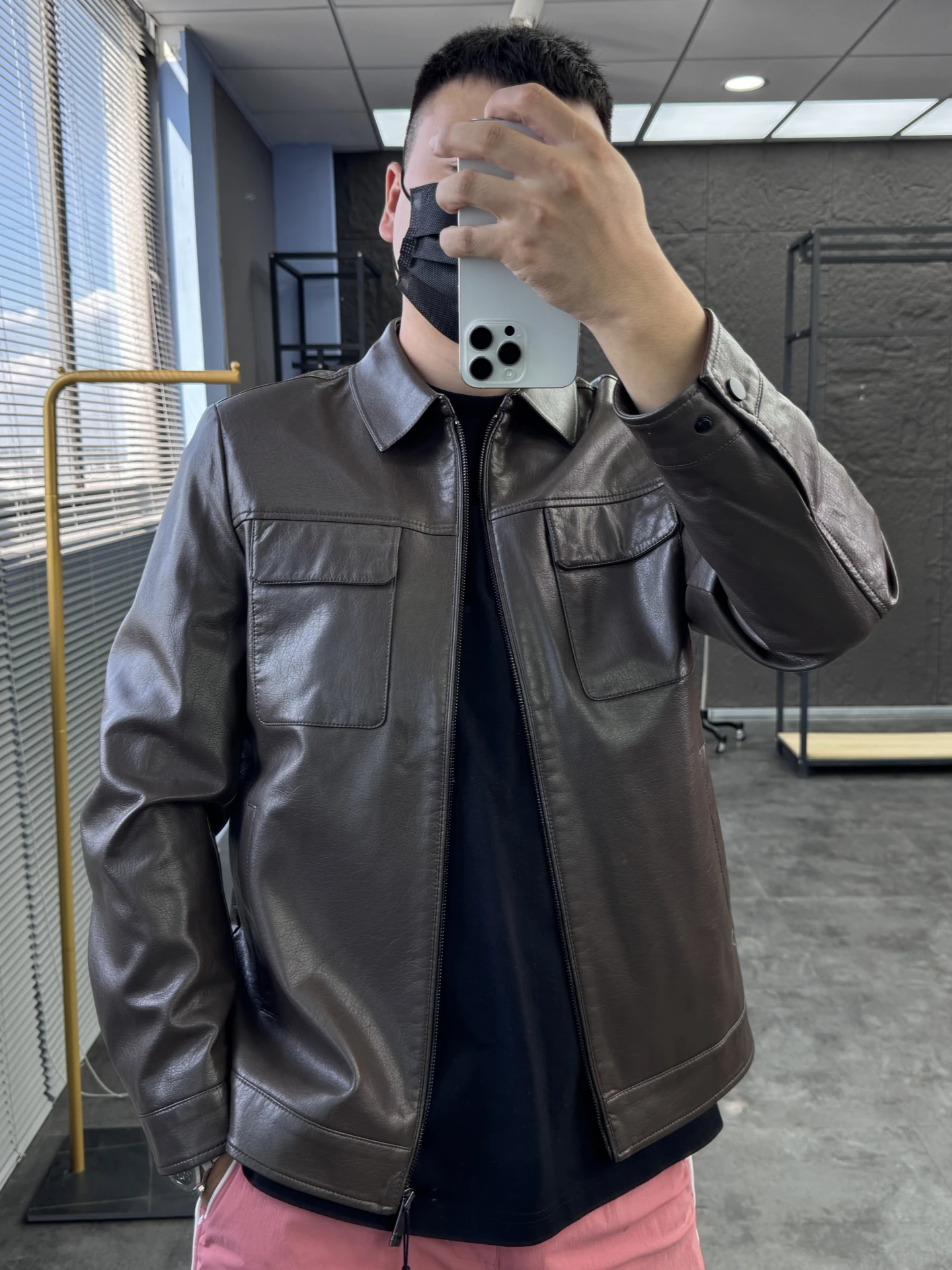 

Eco-Friendly Casual Men's Leather Jaet Autumn Commute Waterproof Comfortable Busin Casual PU Leather Coat Zipper Closure...