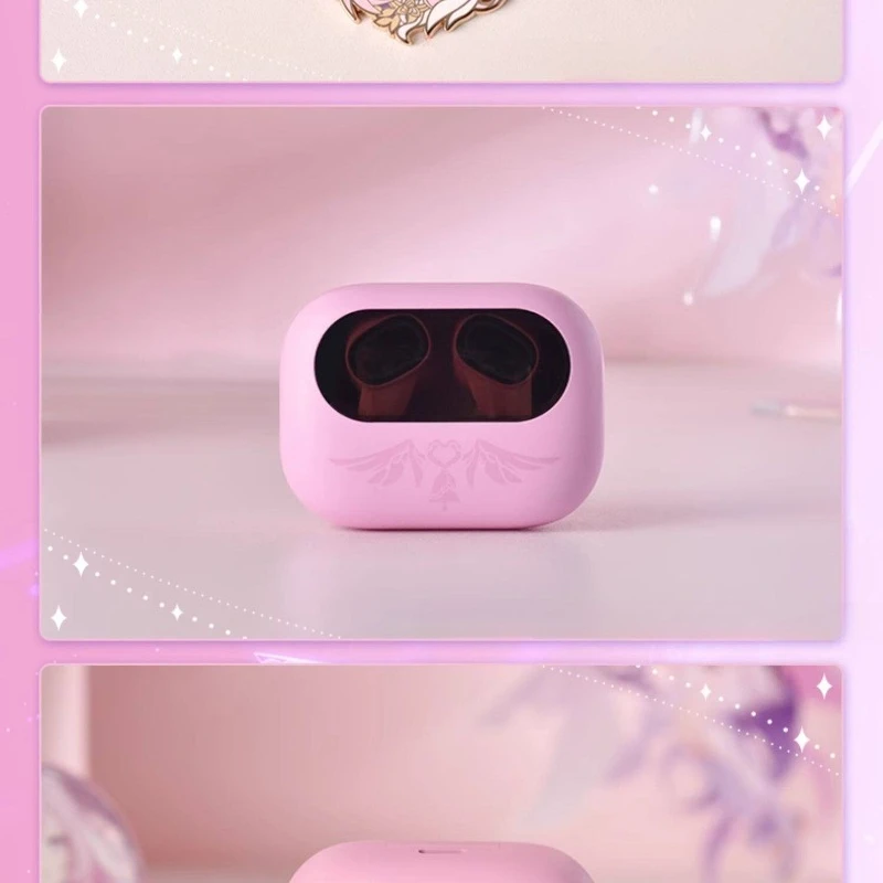 Alicia Headphones Bluetooth 5.3 35dB Noise Reduction 10mm Diaphragm Dynamic Driver Realme Nahida Customized Bluetooth Headphones