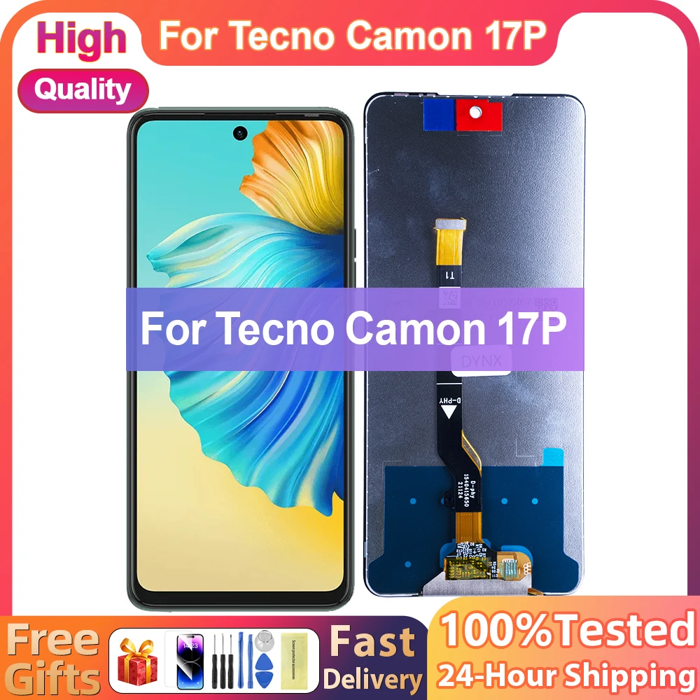 

6.8" Brand New LCD For Tecno Camon 17P LCD Display Touch Screen Digitizer Assembly CG7 CG7n Display Replacement No Frame