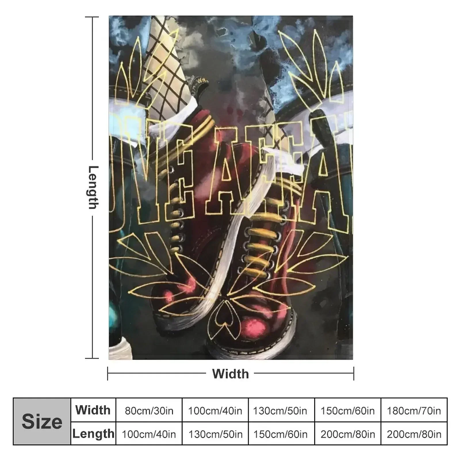 Love Affair, Skinhead contemporary painting Throw Blanket decorative Sofa Throw anime for winter Blankets