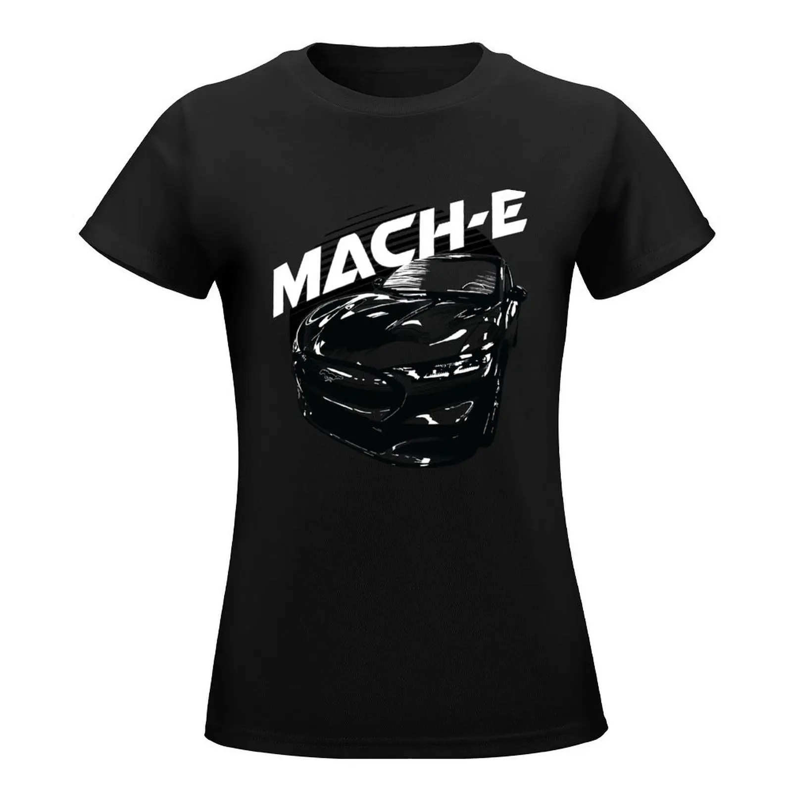 2021 Mustang Mach-E Retro Sun T-Shirt shirts graphic tees summer clothes vintage clothes workout shirts for Women loose fit